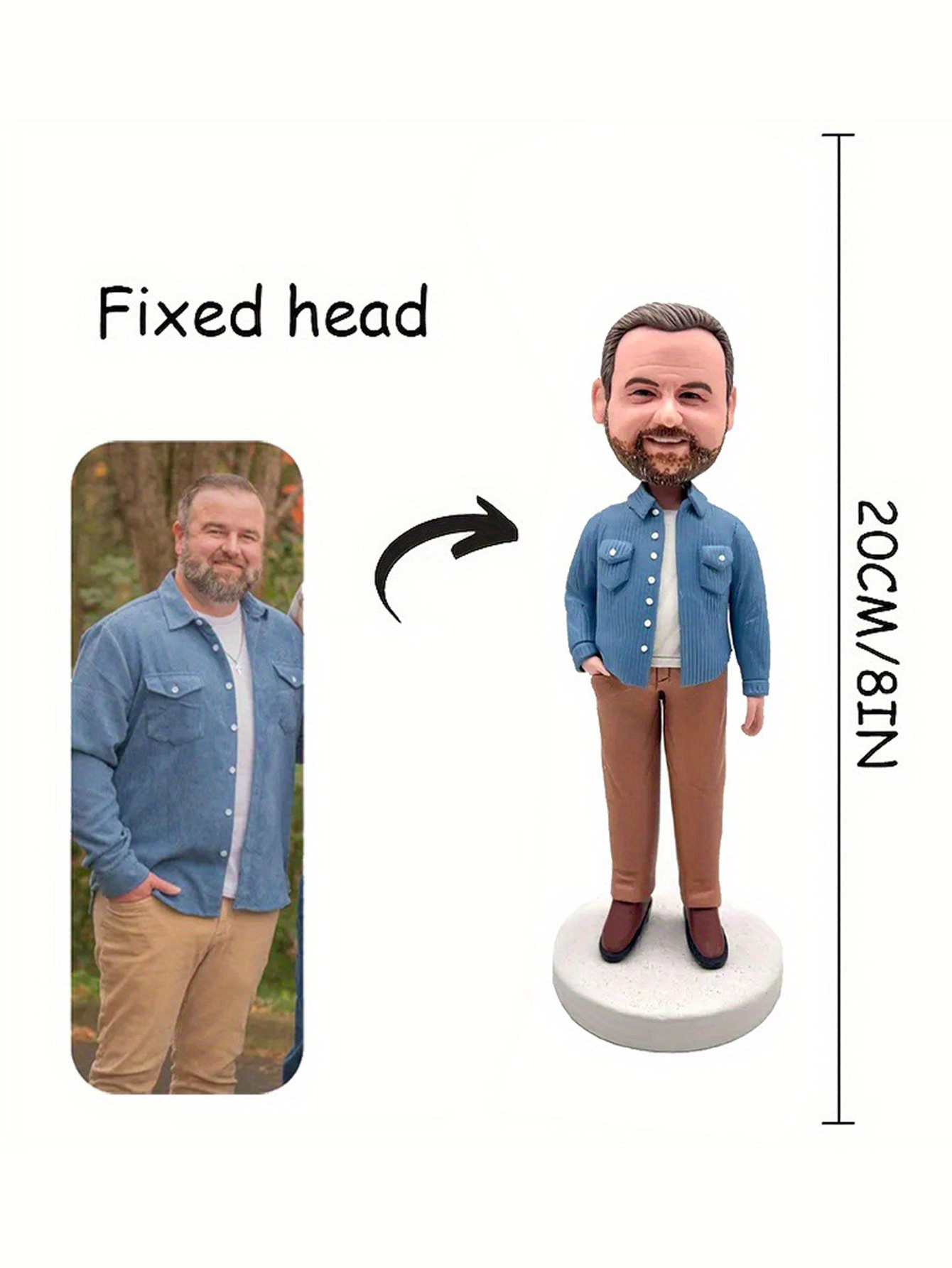Custom Cartoon Clay Bobblehead Dolls, Wobble Dolls, Your Personalized Figurines